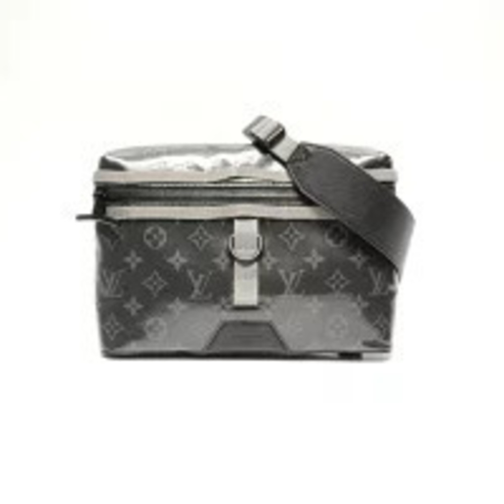 Louis Vuitton Glaze Monogram Messenger Eclipse Black Shoulder Black Bag